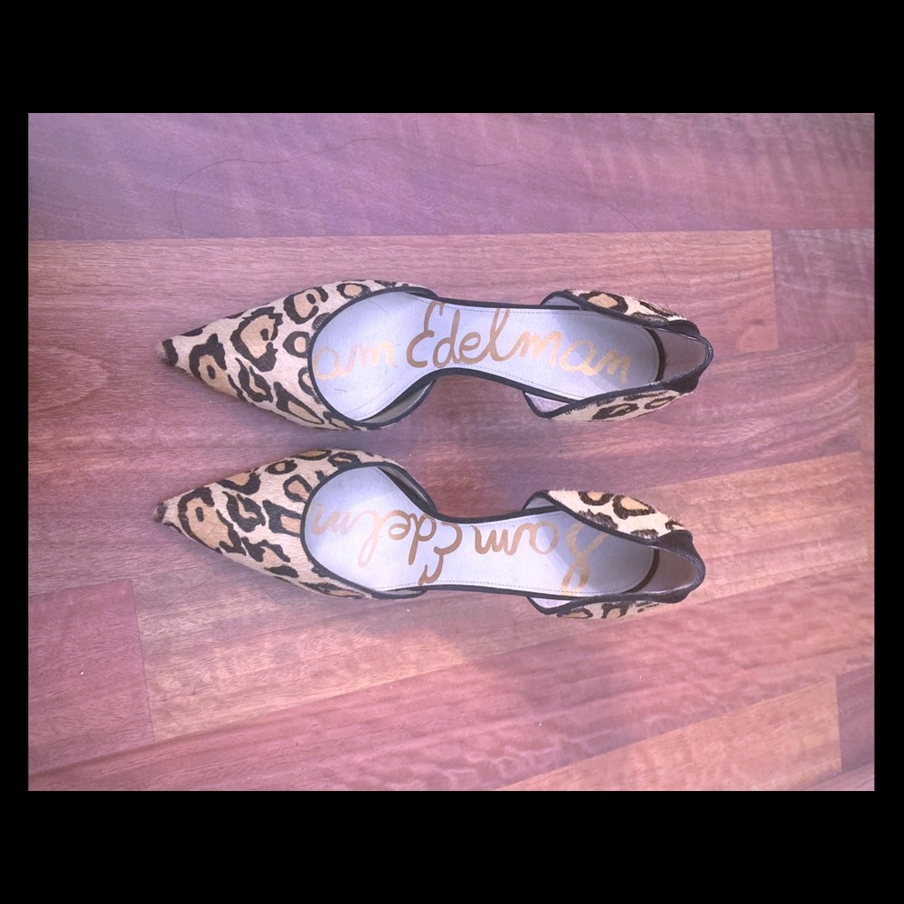 Leopard d’orsay pumps